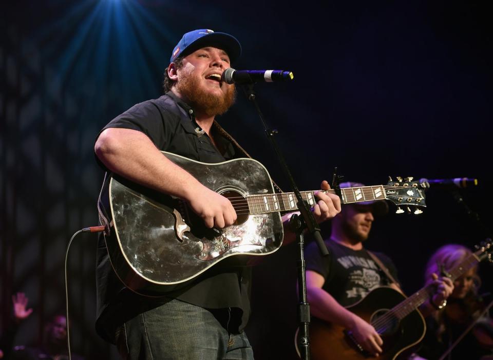 Luke Combs performing live in 2018 (Getty for St. Jude)