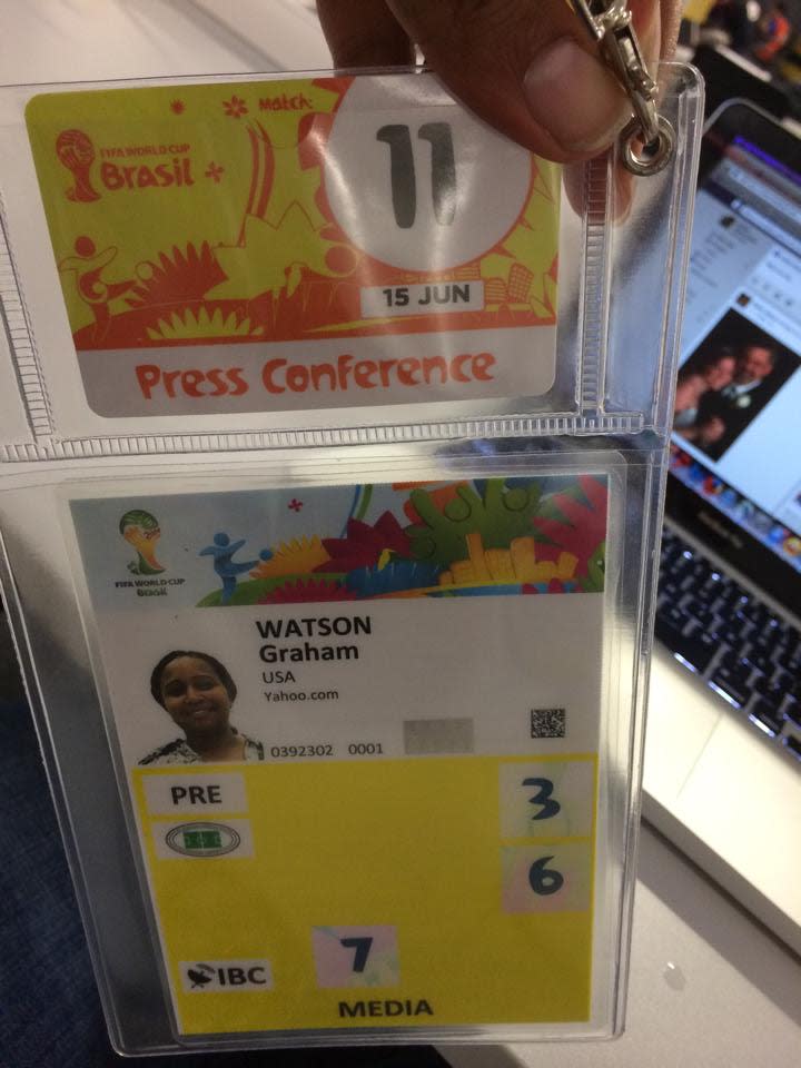 World Cup credential.