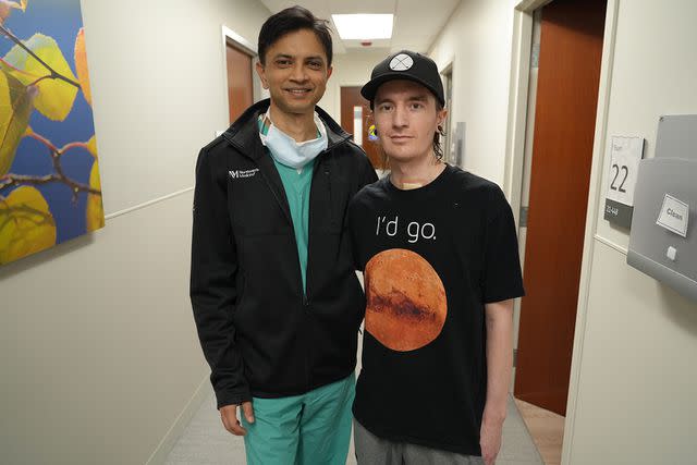 <p>Northwestern Medicine</p> Dr. Bharat and Davey Bauer.