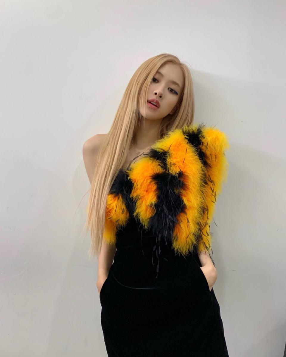 Blackpink's Rosé in Saint Laurent by Anthony Vaccarello