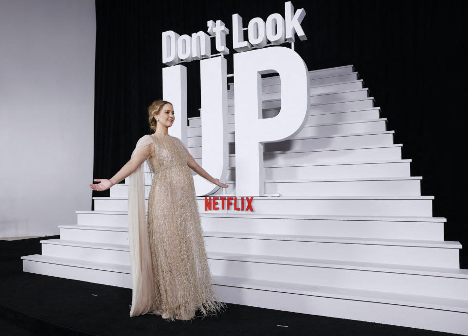 Jennifer Lawrence lors de l'avant-première de « Don't Look Up »