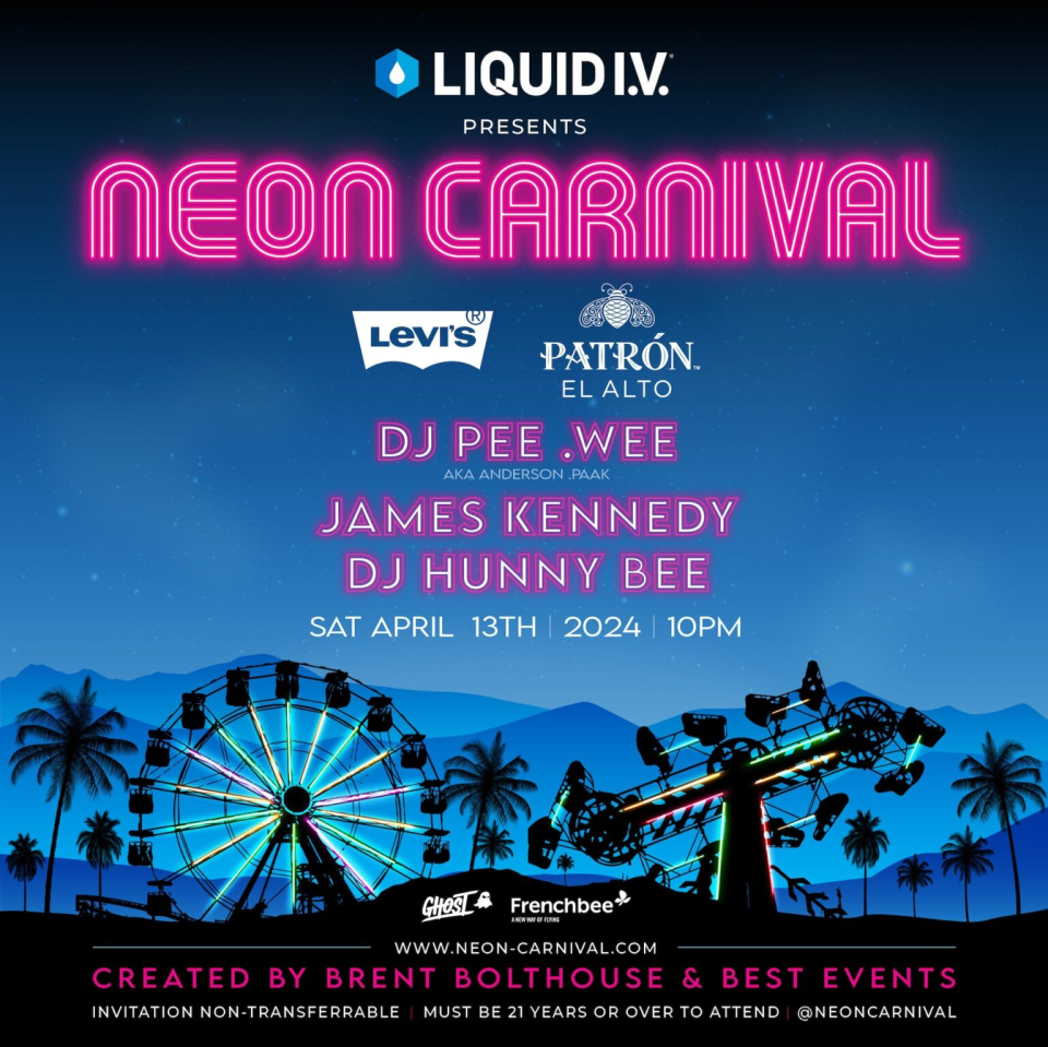 Neon Carnival Flyer 2024