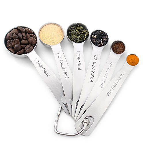 15) Stainless Steel Measuring Spoons