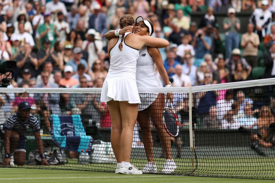 Heather Watson and Jule Niemeier both had the chance to reach new ground at a grand slam  (Getty Images)