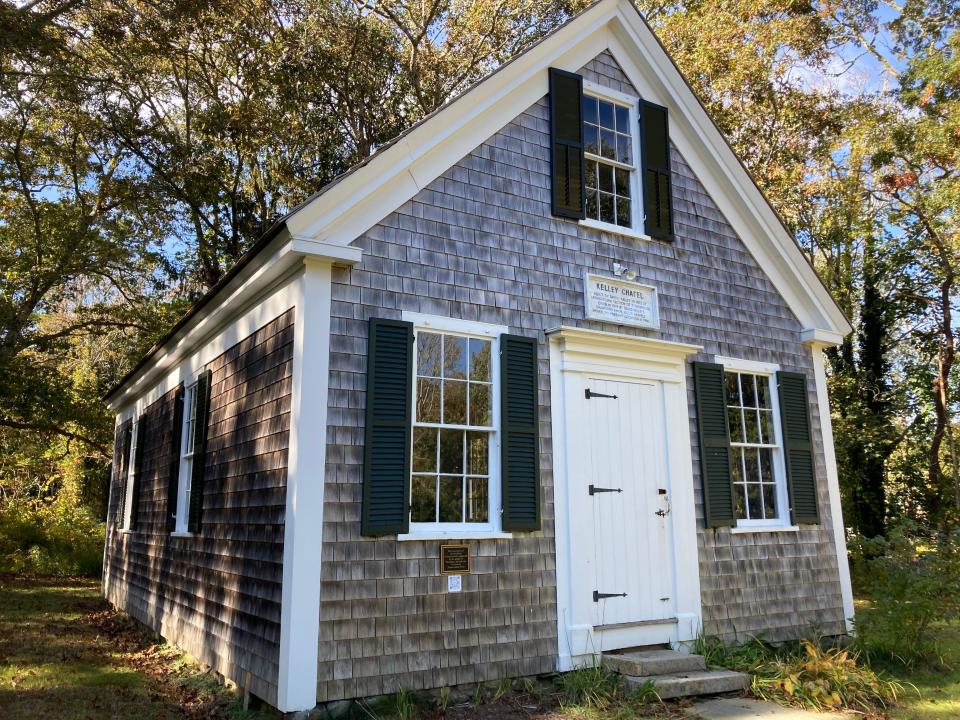 The Kelley Chapel along the Historical Society of Old Yarmouth's nature trails in Yarmouth Port will be the location Nov. 19 of a Thanksgiving service for people of all faiths and cultures.