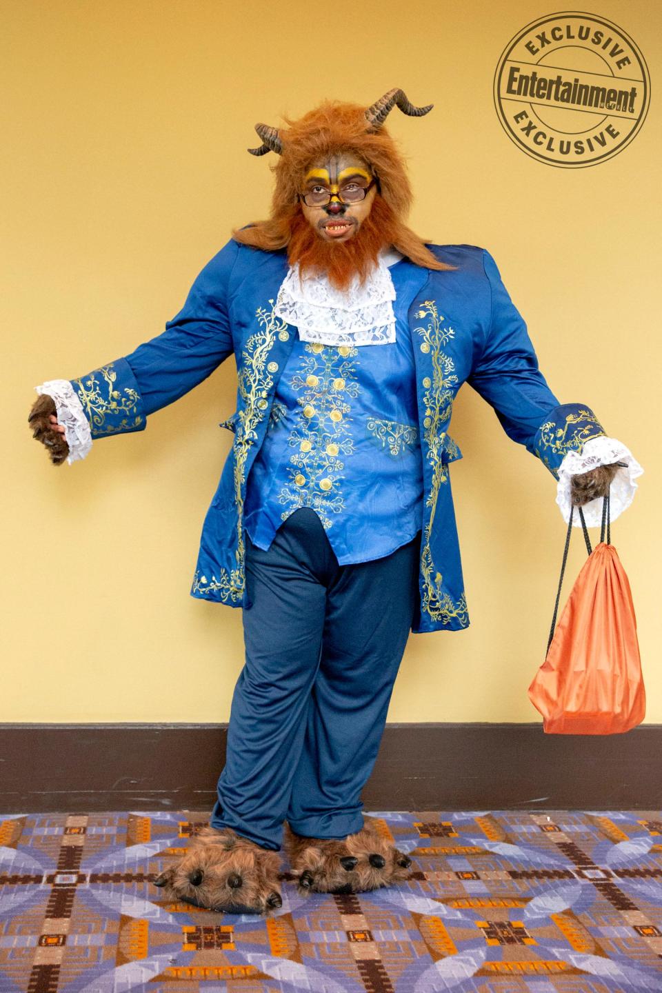 Beast from Beauty and the Beast cosplayer