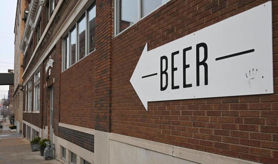 The beer sign pointing to the door first drew Blair Kerkhoff to The Belfry, 1532 Grand Blvd., in the Crossroads.