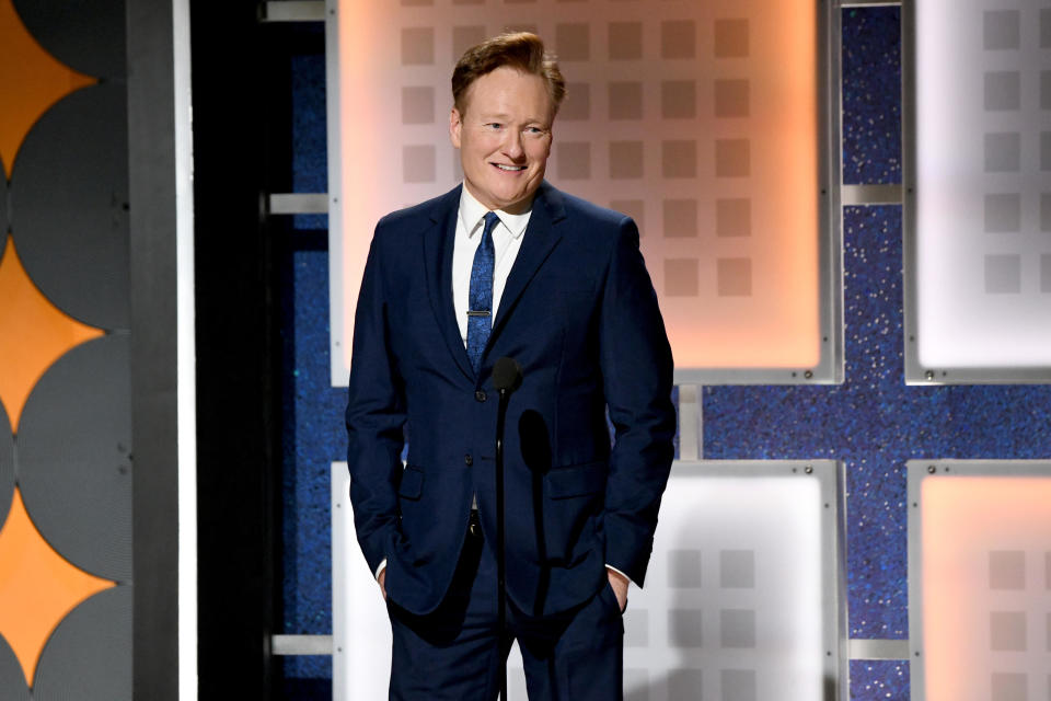 Conan O'Brien seen January 11, 2020, in Beverly Hills, California. / Credit: Michael Kovac/Getty Images for AARP
