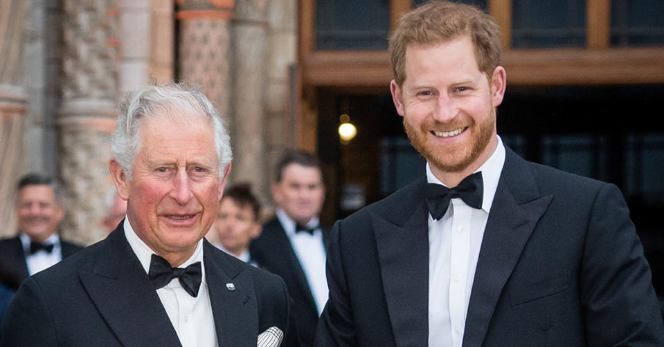 Prince Charles with Prince Harry