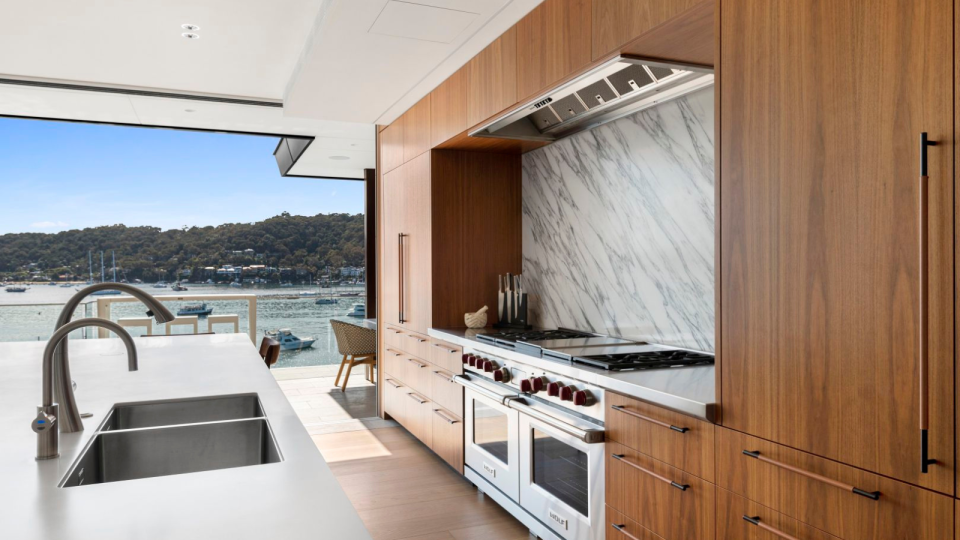 Avalon Beach property kitchen.