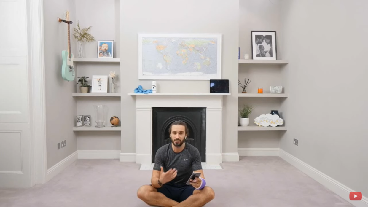 Screengrab from Joe Wicks' YouTube