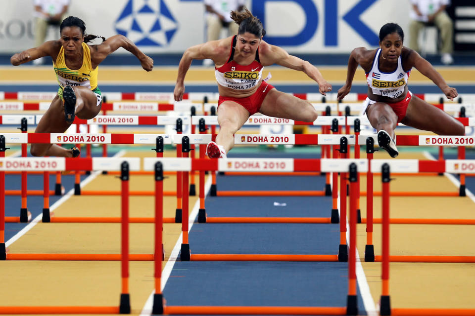 Priscilla Lopes-Schliep of Canada took home a bronze medal for women's 100m hurdles at the Beijing Olympics and will be looking to get higher up on the podium in London.
