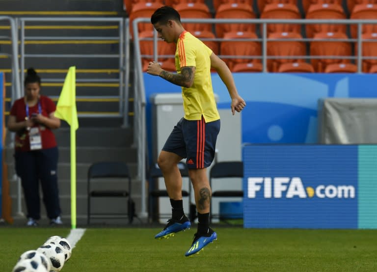 Colombia have injury concerns as they prepare to face Japan, in the form of Brazil top scorer James Rodriguez, with the Bayern midfielder nursing a calf strain