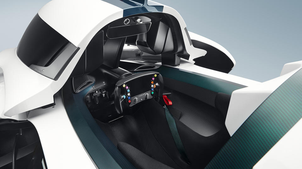 Inside the Solus GT’s sliding cockpit - Credit: McLaren