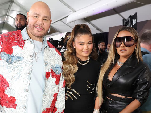 <p>Johnny Nunez/Getty</p> Fat Joe and his wife Lorena Cartagena with their daughter Azariah Cartagena attend the BET Hip Hop Awards 2023 on Oct. 3, 2023 in Atlanta, Georgia.