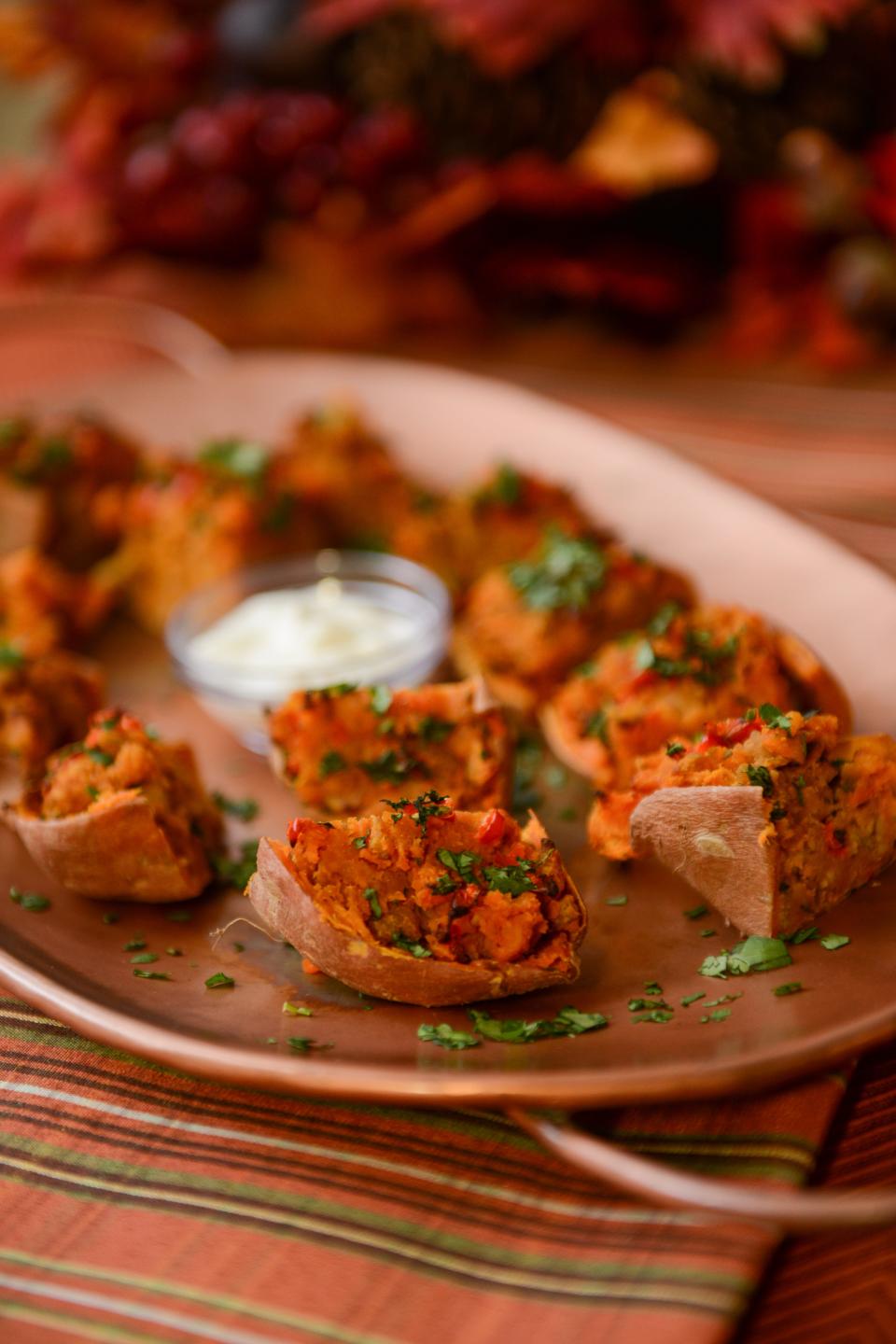 Sweet and Spicy Potato Bites.