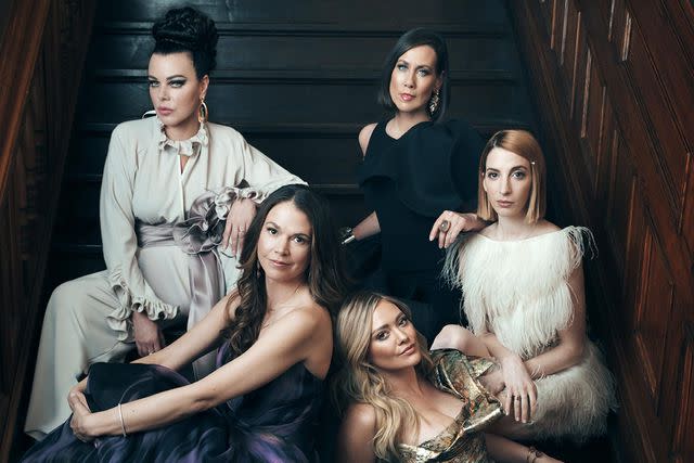 Norman Jean Roy/TV Land (Fron left to right) Debi Mazar, Sutton Foster, Hilary Duff, Miriam Shor, Molly Bernard on 'Younger'