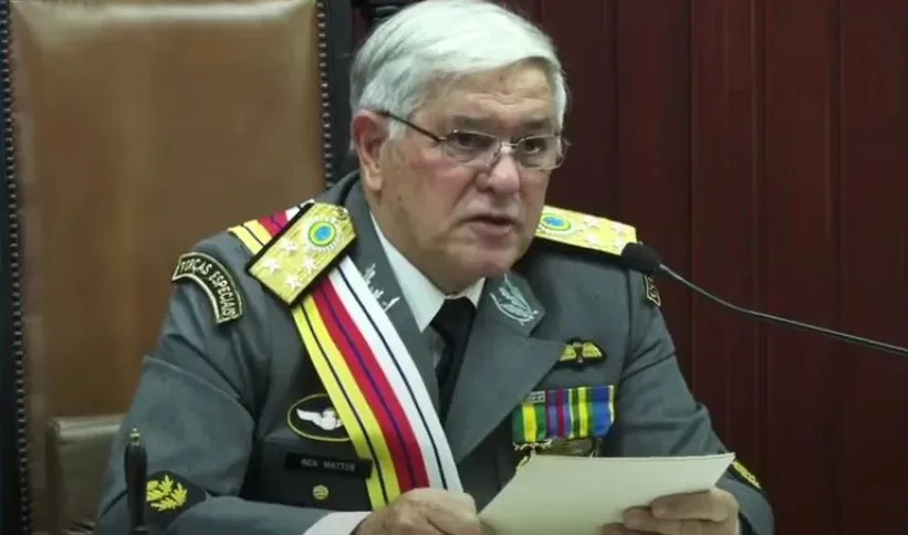 Luis Carlos Gomes Mattos, presidente do Superior Tribunal Militar, afirmou que Corte ignorou &#xe1;udios da ditadura (Foto: Reprodu&#xe7;&#xe3;o)