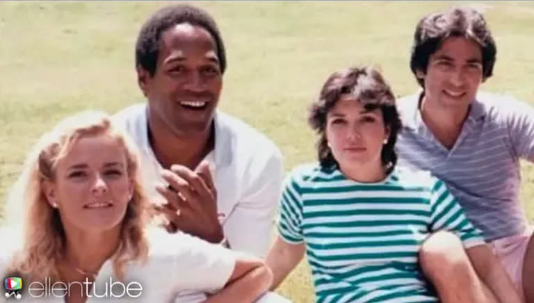 O.J. Simpson, Robert Kardashian, Nicole Brown y Kris Jenner 