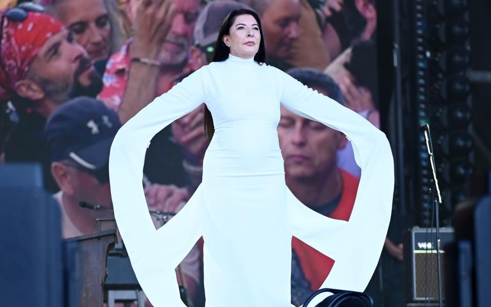 Marina Abramovic at Glastonbury