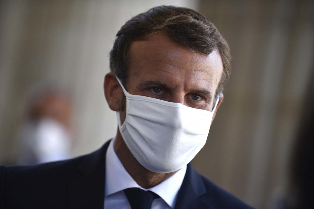 French President Emmanuel Macron: POOL/AFP via Getty Images