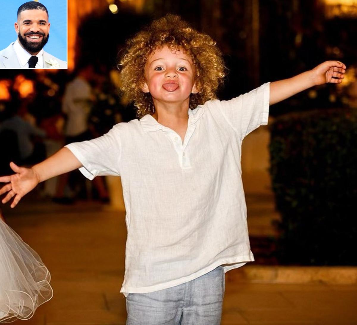 Drake shares silly snap of his 3½-year-old son Adonis in London: “I hear you, boy”