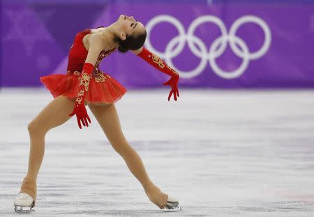 Figure Skating - Pyeongchang 2018 Winter Olympics - Women Single Skating free skating competition final - Gangneung Ice Arena - Gangneung, South Korea - February 23, 2018 - Alina Zagitova, an Olympic Athlete from Russia, competes. REUTERS/Phil Noble