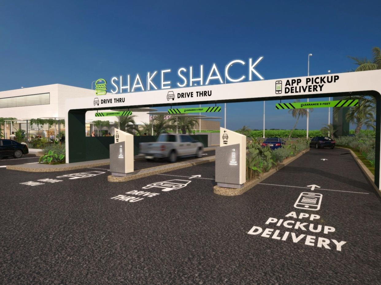 shake shack drive thru