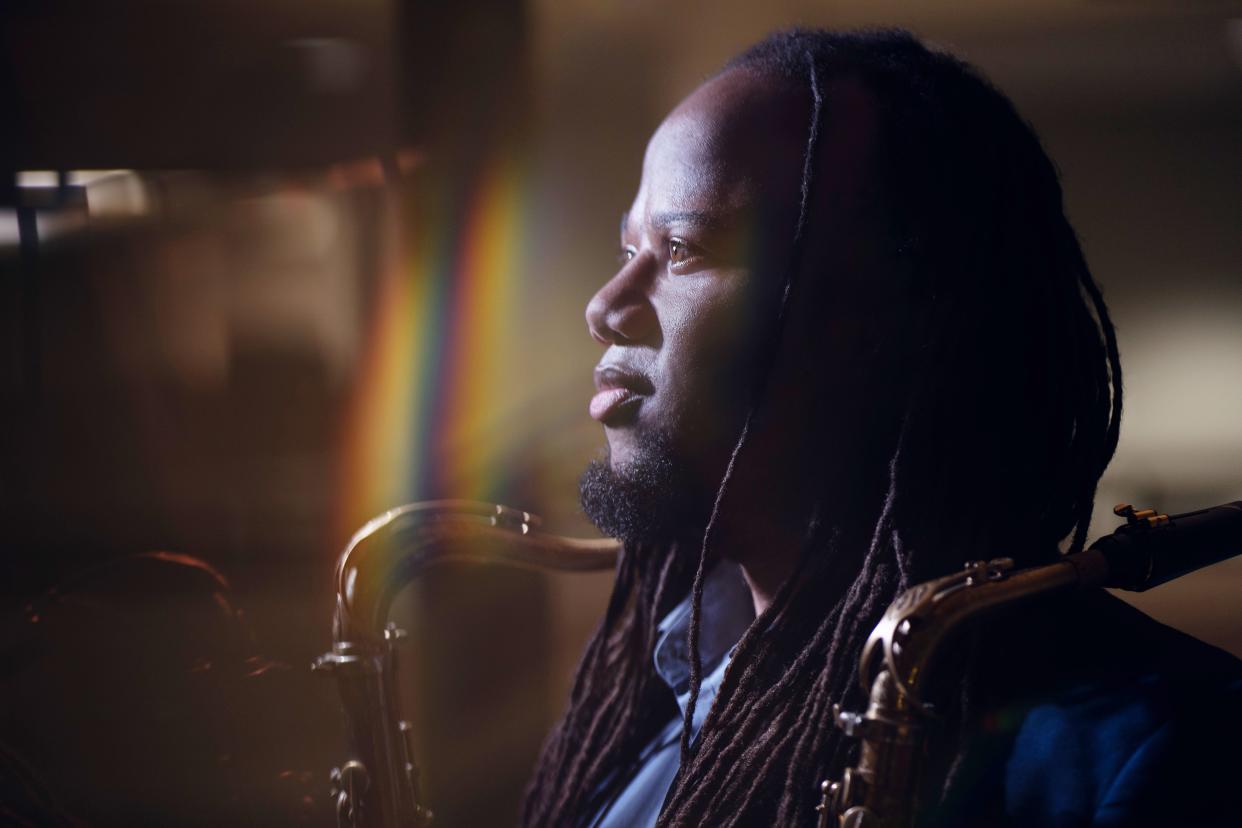 Rahsaan Barber will perform with the Everyday Magic jazz band at the Buskirk-Chumley Theater in Bloomington.