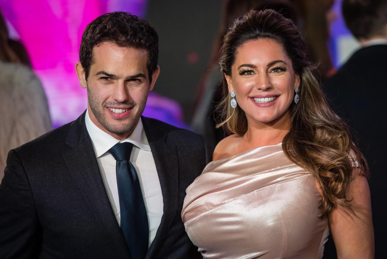 LONDON, ENGLAND - DECEMBER 12: Jeremy Parisi and Kelly Brook attends the European Premiere of 