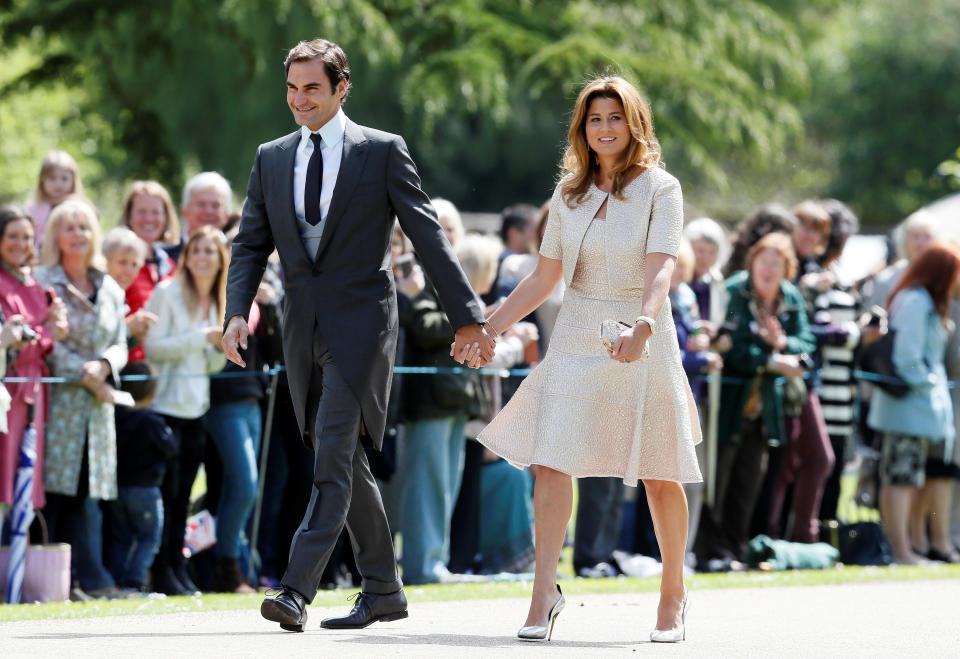 Roger Federer and his wife Mirka&nbsp;Federer.&nbsp;