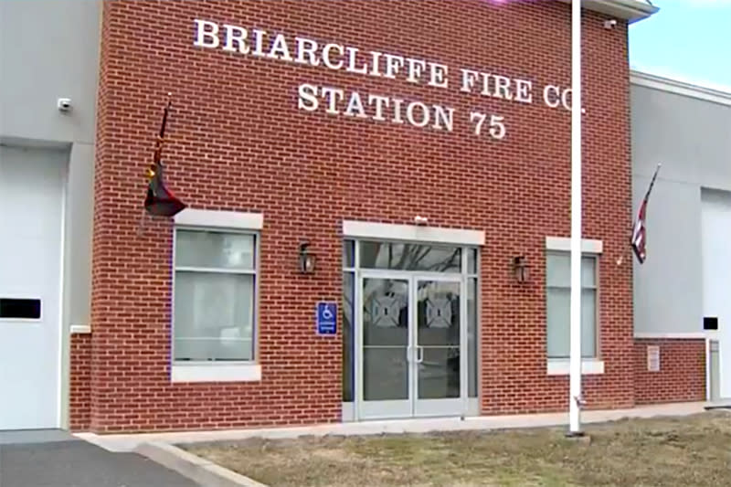 Briarcliffe Fire Co. Station 75, in Darby Township, Pa.. (WCAU)