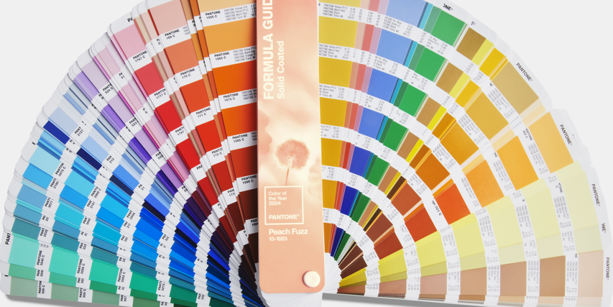 Happy new year 2024 design. Pantone color 2024 - Stock