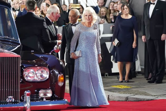 Charles and Camilla arrive. (Photo: Jonathan Brady - PA Images via Getty Images)