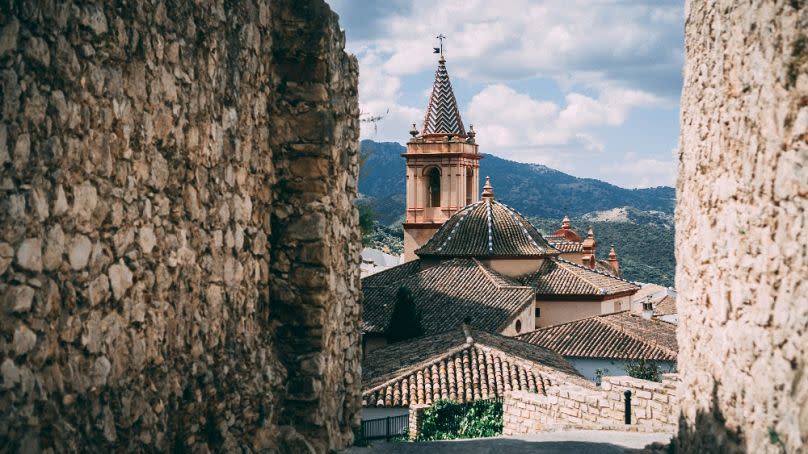 A view of the quaint Zahara de la Sierra in Andalucía