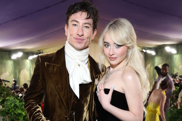 <p>Kevin Mazur/MG24/Getty</p> Barry Keoghan and Sabrina Carpenter in New York City in May 2024