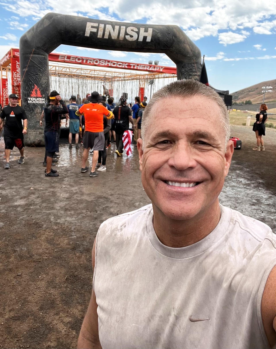 David Long at the Tough Mudder event in Sonoma, California, on Aug. 20. (Courtesy David Long)