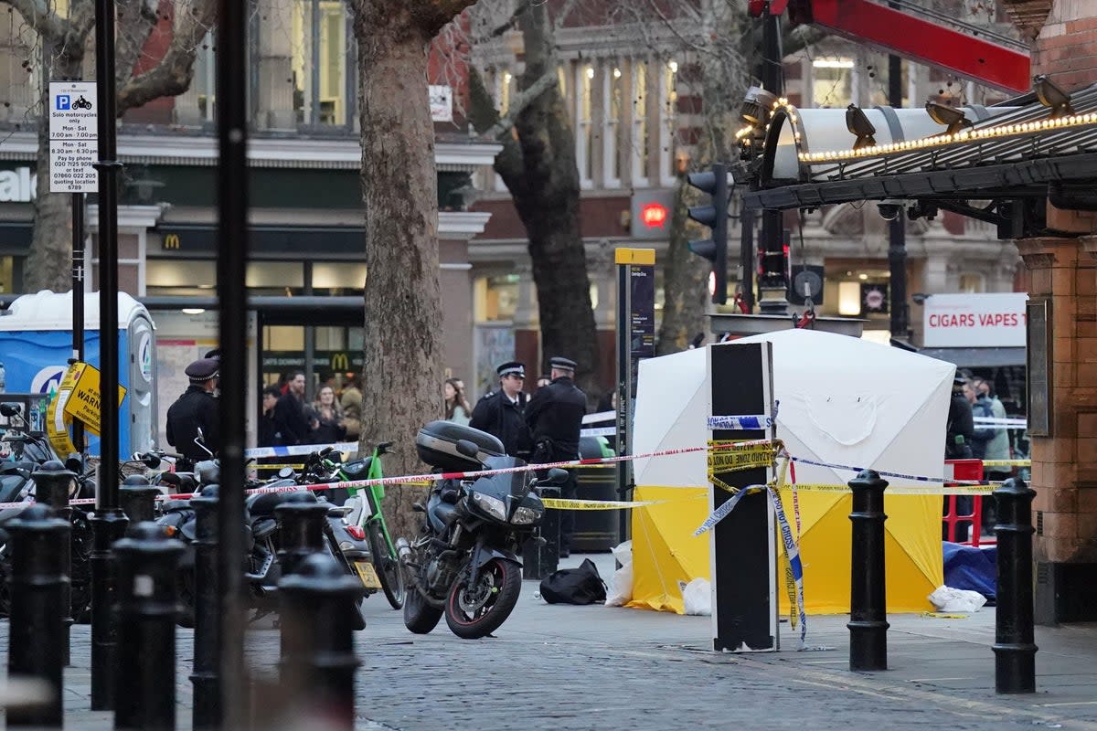 The incident took place at Cambridge Circus  (PA Wire)