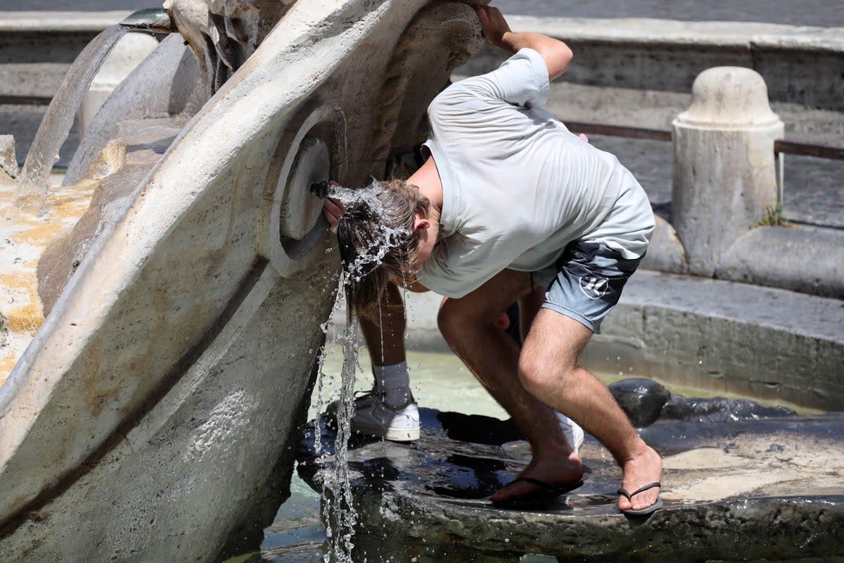 The unrelenting heatwave has shown no sign of abating on Tuesday, with Italy bracing for its highest-ever temperature (EPA)