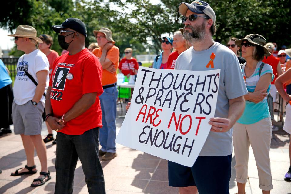 People attend the March for Our Lives Rally on June 11 at the state Capitol in Oklahoma City.