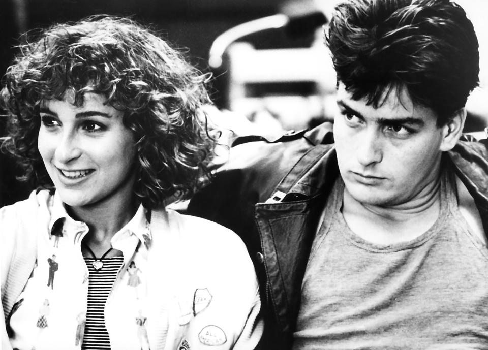 Jennifer Grey and Charlie Sheen in ‘Ferris Bueller’s Day Off’