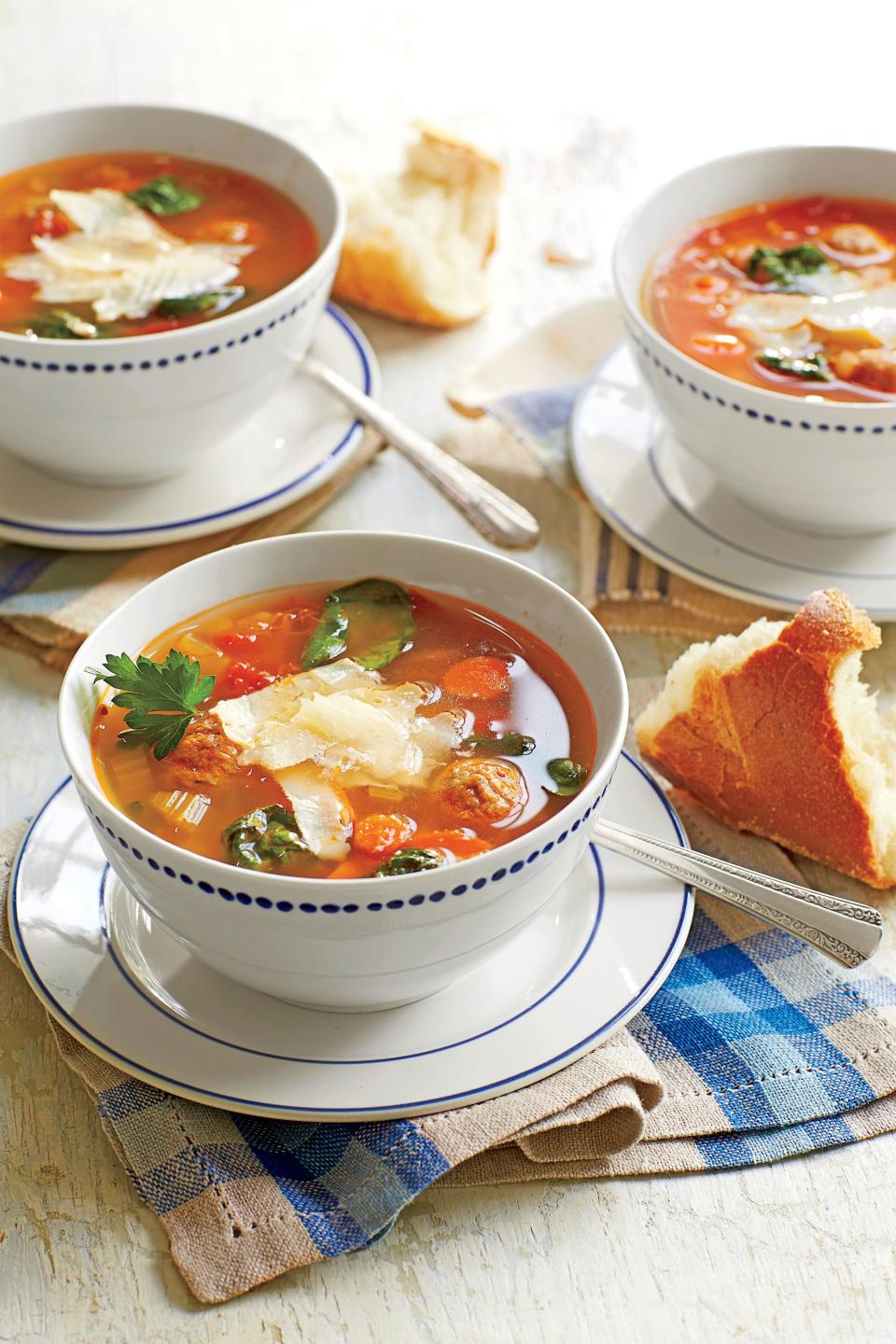 Italian-Style Turkey Meatball Soup