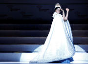 The winner of the Miss International 2016 Kylie Verzosa representing Philippines walks on a stage during the 56th Miss International Beauty Pageant in Tokyo, Japan October 27, 2016. REUTERS/Kim Kyung-Hoon