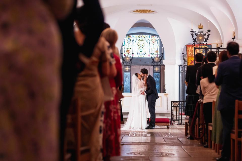 The alter at St Paul's Cathedral, where Alastair Spray and Angie Tiwari had their legal wedding ceremony.