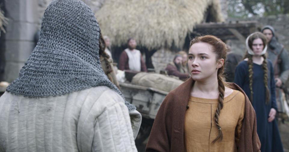 Pugh tries her hand at medieval drama in Outlaw King (Netflix)