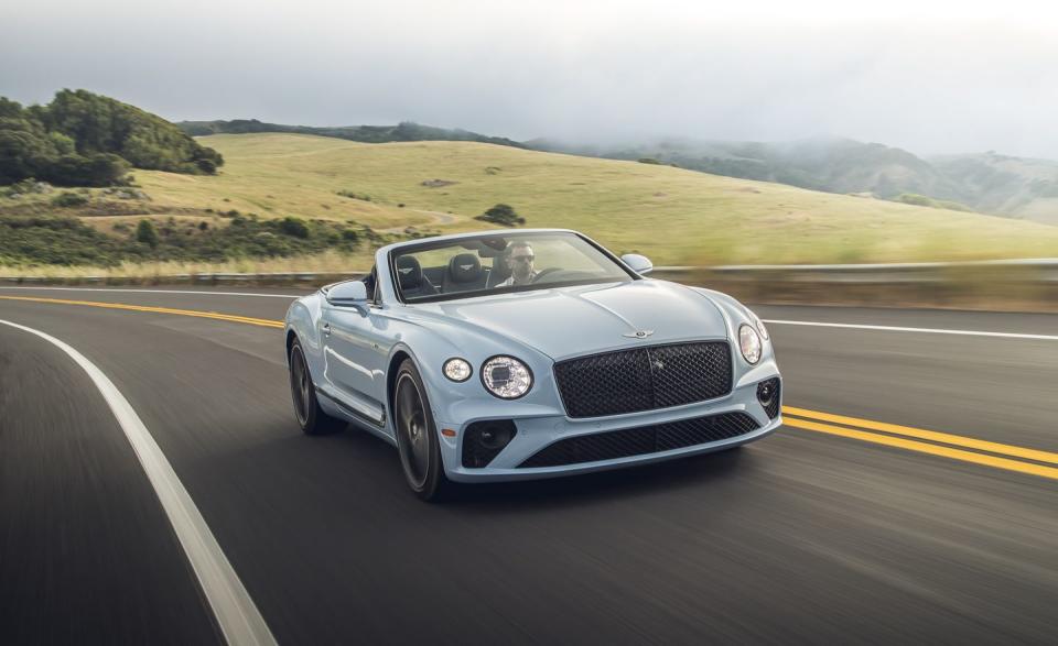 <p>Externally, Bentley's eight-cylinder Continental GT V8 is nearly identical to the twelve-cylinder Continental GT W12. Both are available as a coupe or a convertible. </p>