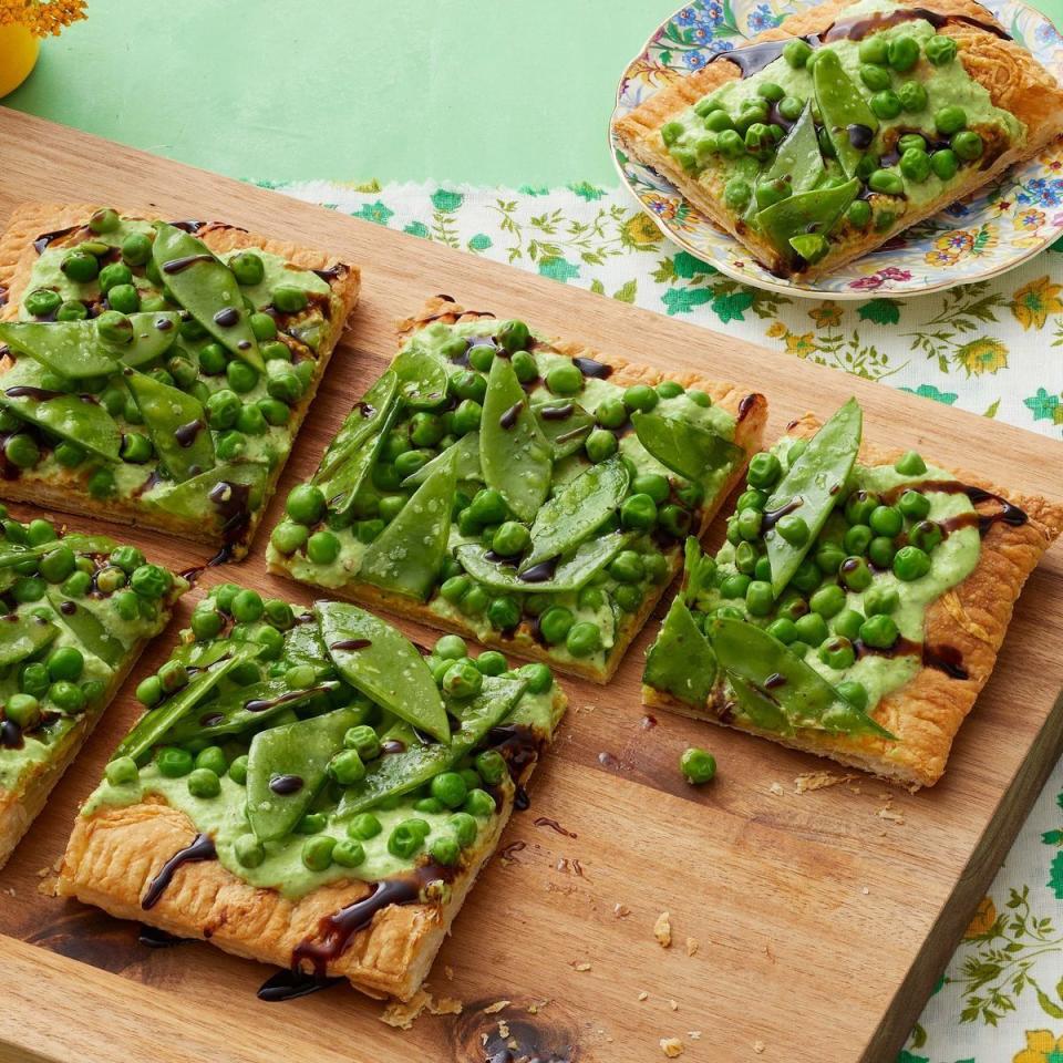 easter lunch ideas spring pea tart