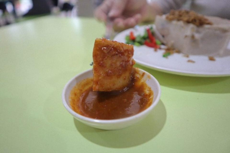 man man chi - yam cake in chilli