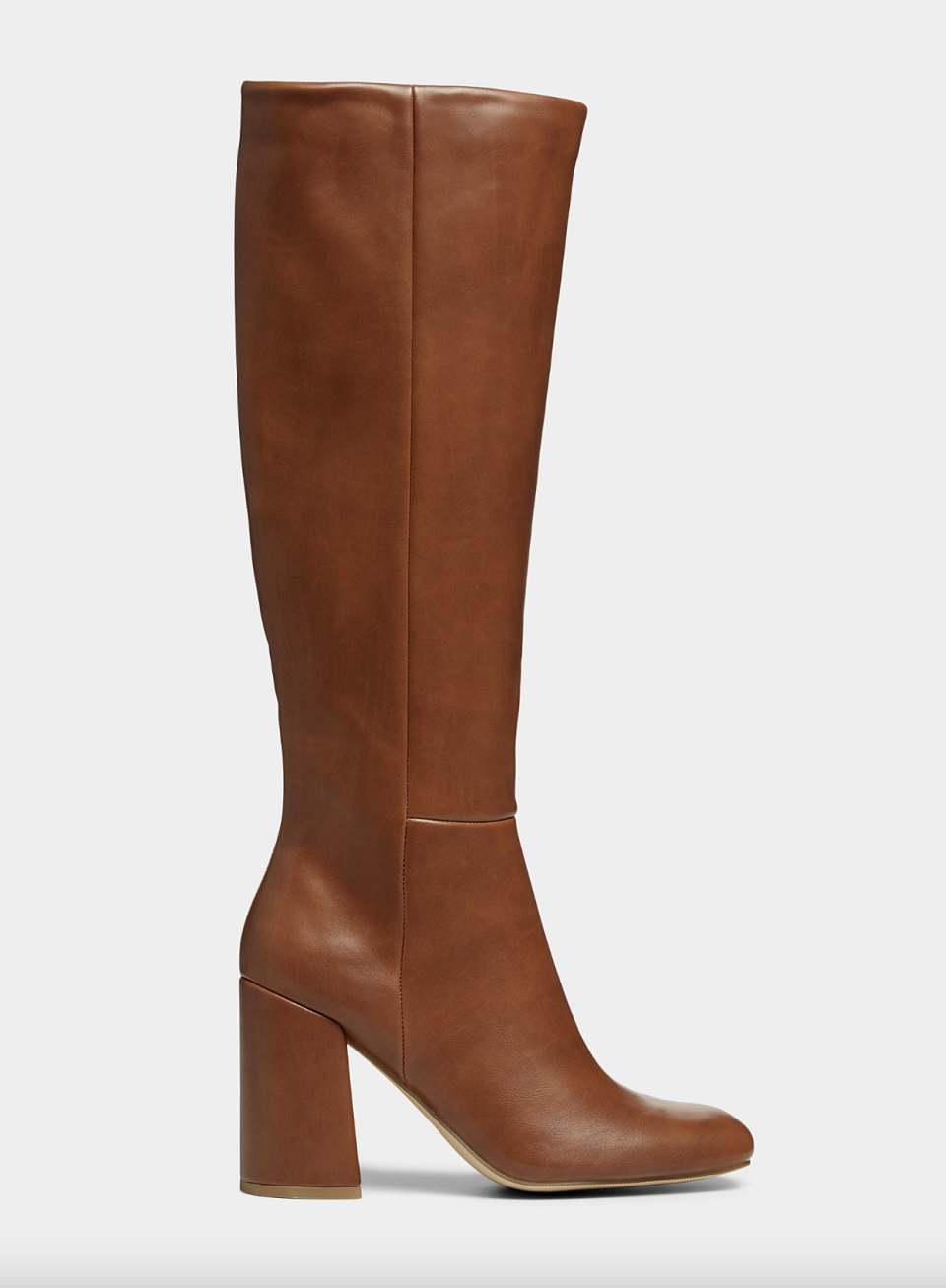 Steve Madden William Block-Heel Knee-High boots in brown leather 