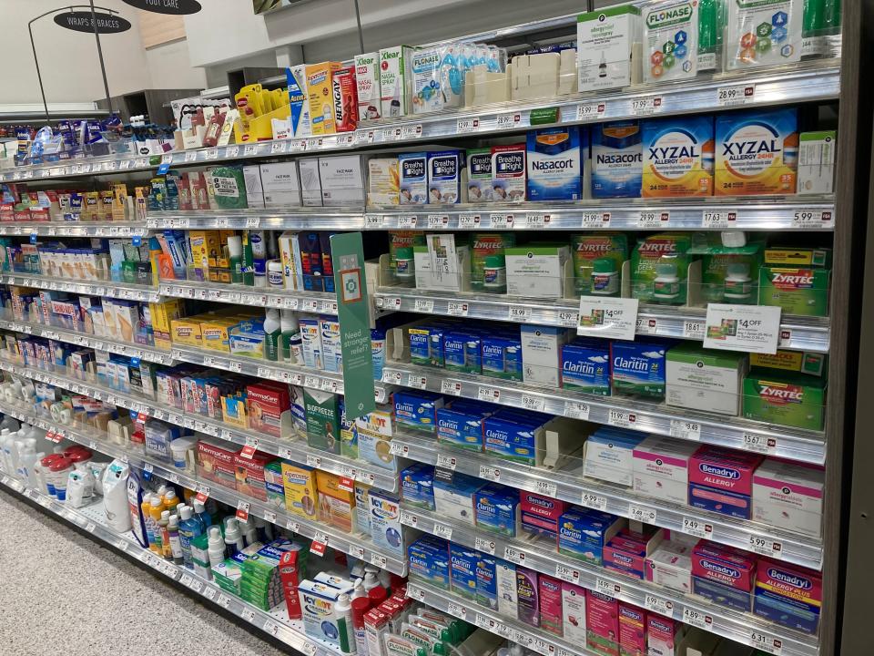 A pharmacy section at Publix in Tennessee
